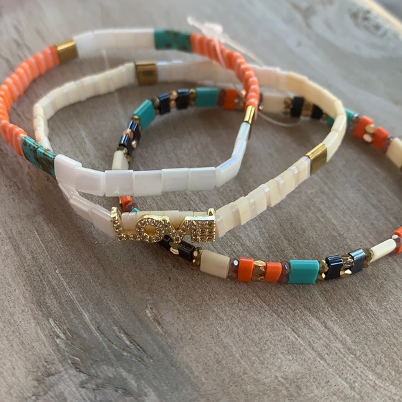 Anthropologie three layer bracelet - Picture 4 of 11